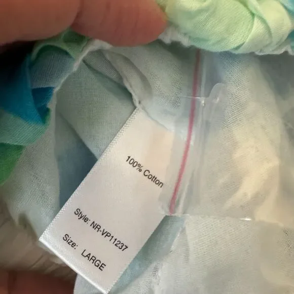 NWT Elan Women's White Cotton Puffy Elastic Waist Tank Top Large - Picture 5 of 7